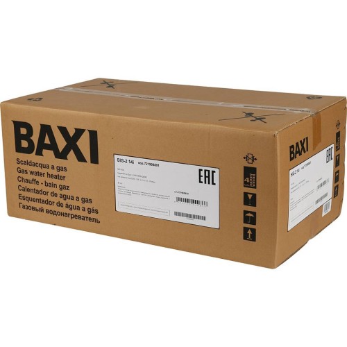 Водонагреватель газовый проточный Baxi SIG-2 14 i, 7219088