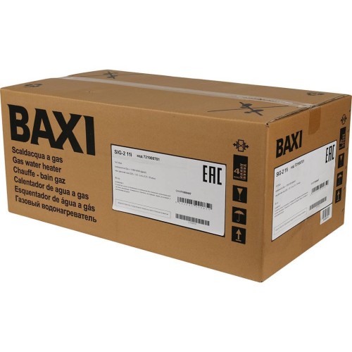 Водонагреватель газовый проточный BAXI SIG-2 11 i, 7219087