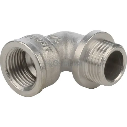 Угольник STOUT с упором НВ никелированный 1/2