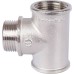Тройник STOUT ВНВ никелированный 1 x1 x1