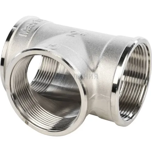 Тройник STOUT ВВ никелированный 2