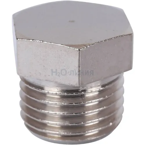 Заглушка STOUT НР никелированная 1/4