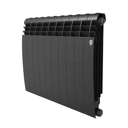 Радиатор отопления биметаллический Royal Thermo BILINER B 500 Чёрный - 10 секц., RTBB350010