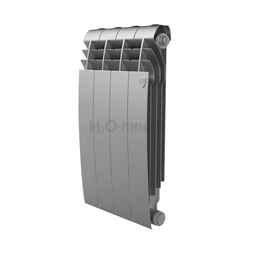 Радиатор отопления биметаллический Royal Thermo BILINER B 500 Серебристый - 4 секц., RTBS350004
