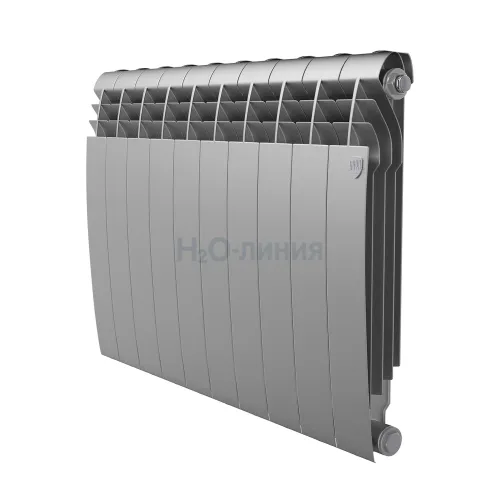 Радиатор отопления биметаллический Royal Thermo BILINER B 500 Серебристый - 8 секц., RTBS350008