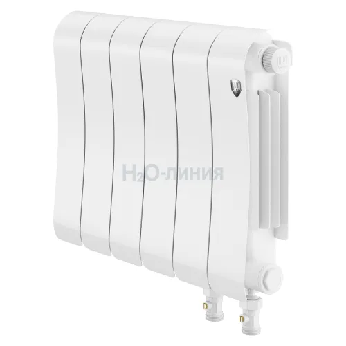 Радиатор отопления биметаллический Royal Thermo Infinity 300 Bianco Traffico VR80 - 6 секц., RTIBTVR8030006