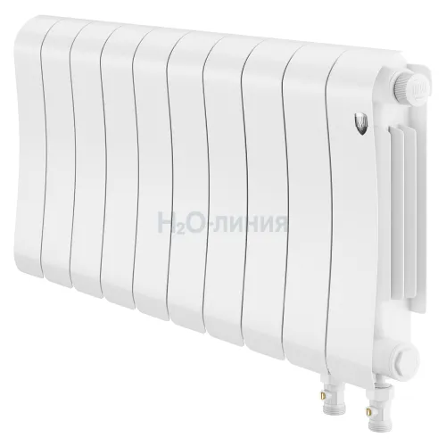 Радиатор отопления биметаллический Royal Thermo Infinity 300 Bianco Traffico VR80 - 10 секц., RTIBTVR8030010