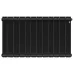 Радиатор отопления биметаллический Royal Thermo Infinity 500 Noir Sable - 12 секц., RTINNS50012