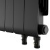 Радиатор отопления биметаллический Royal Thermo Infinity 500 Noir Sable VR80 - 10 секц., RTINNSVR8050010