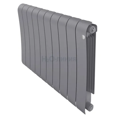 Радиатор отопления биметаллический Royal Thermo Infinity 500 Silver Satin - 10 секц., RTINSS50010