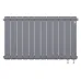 Радиатор отопления биметаллический Royal Thermo Infinity 500 Silver Satin VR80 - 12 секц., RTINSSVR8050012