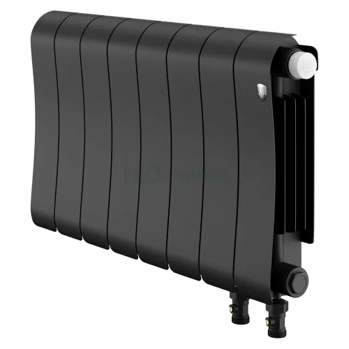 Радиатор отопления биметаллический Royal Thermo Infinity 300 Noir Sable VR80 - 8 секц., RTINSVR8030008
