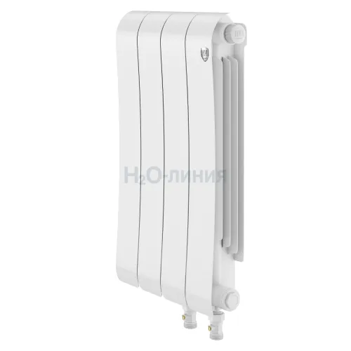 Радиатор отопления биметаллический Royal Thermo Infinity 500 Bianco Traffico VR80 - 4 секц., RTINVR805004