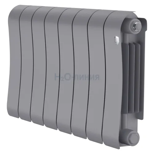 Радиатор отопления биметаллический Royal Thermo Infinity 300 Silver Satin - 8 секц., RTISS30008