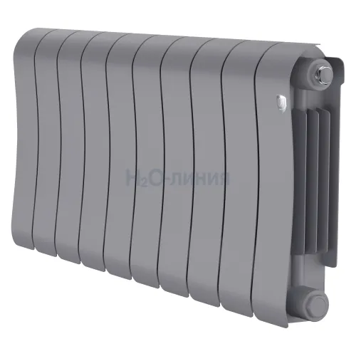 Радиатор отопления биметаллический Royal Thermo Infinity 300 Silver Satin - 10 секц., RTISS30010