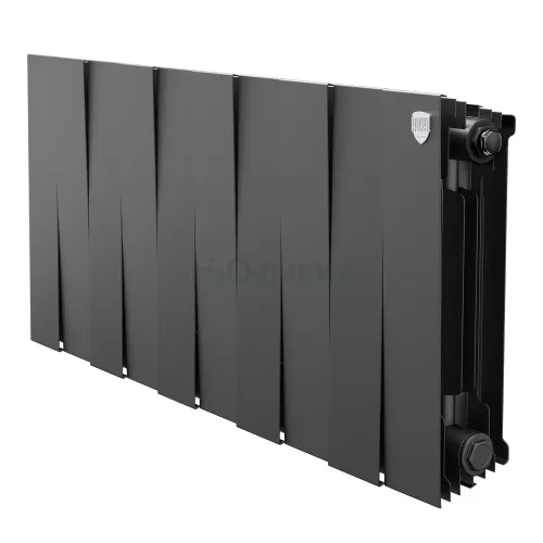 Радиатор отопления биметаллический Royal Thermo PianoForte 300 Чёрный - 10 секц., RTPB3030010