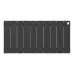 Радиатор отопления биметаллический Royal Thermo PianoForte 300 Чёрный - 10 секц., RTPB3030010
