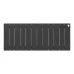 Радиатор отопления биметаллический Royal Thermo PianoForte 300 Чёрный - 12 секц., RTPB3030012