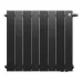 Радиатор отопления биметаллический Royal Thermo PianoForte 500 Чёрный VR80 - 8 секц., RTPBVR803050008