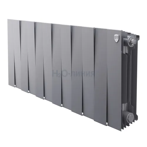 Радиатор отопления биметаллический Royal Thermo PianoForte 300 Серебристый - 12 секц., RTPS3030012