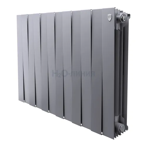 Радиатор отопления биметаллический Royal Thermo PianoForte 500 Серебристый - 12 секц., RTPS3050012
