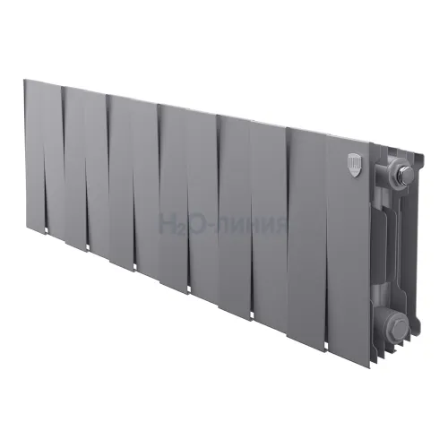 Радиатор отопления Royal Thermo PianoForte 200 /Silver Satin - 12 секц., RTPSS20012