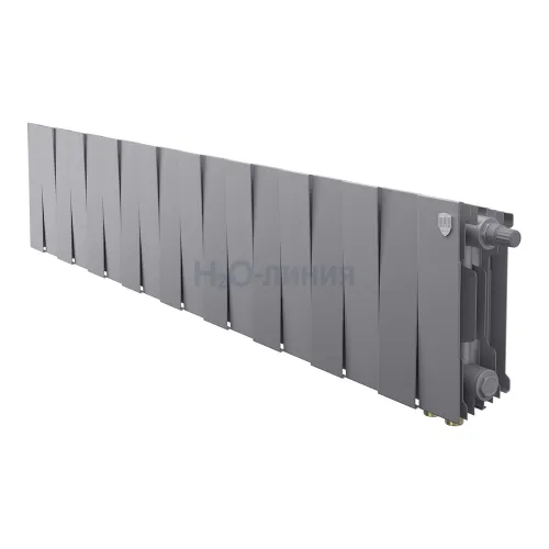 Радиатор отопления Royal Thermo PianoForte 200 /Silver Satin - 18 секц. VDR, RTPSSVDR20018
