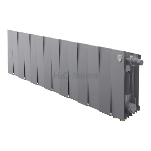 Радиатор отопления Royal Thermo PianoForte 200 Silver Satin VDR80 - 14 секц., RTPSSVDR8020014