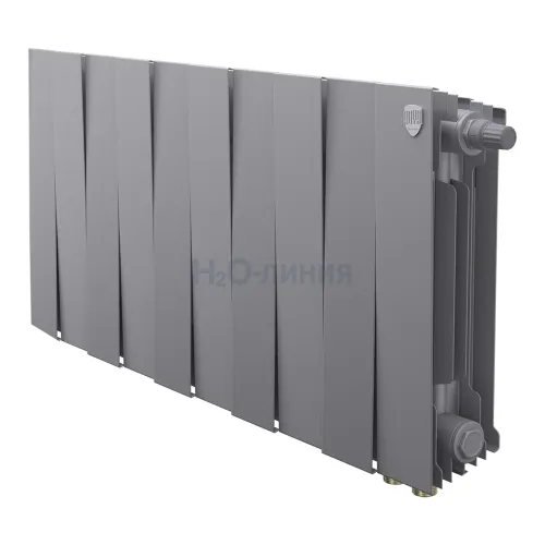 Радиатор отопления Royal Thermo PianoForte 300 Silver Satin VDR80 - 10 секц., RTPSSVDR8030010