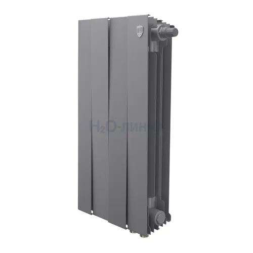 Радиатор отопления биметаллический Royal Thermo PianoForte 500 Серебристый VR80 - 4 секц., RTPSVR803050004