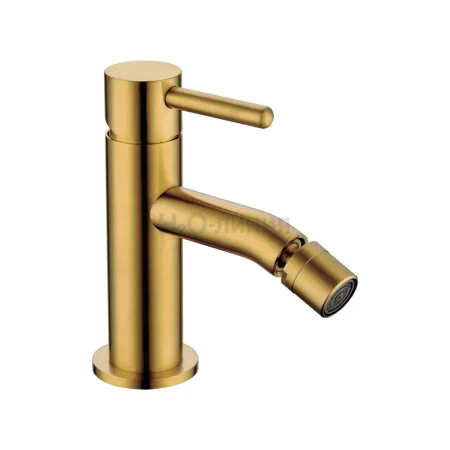 Смеситель для биде Grocenberg GB2094GL золотой брашированный Смеситель для биде Grocenberg GB2094GL золотой брашированный
