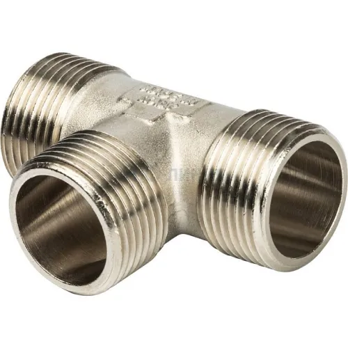 Тройник STOUT НН никелированный 1 X1 X1