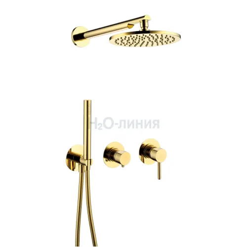 Душевой комплект Grocenberg GB5090GO Золото