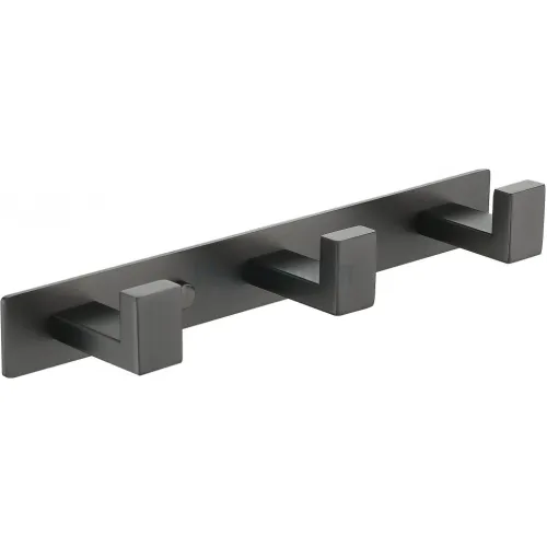 Полотенцедержатель на планке 3-й Grocenberg AC0013 (Графит)