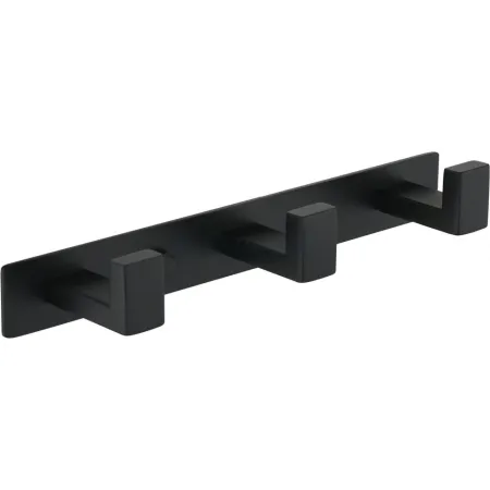 Полотенцедержатель на планке 3-й Grocenberg AC0013 (Черный матовый)