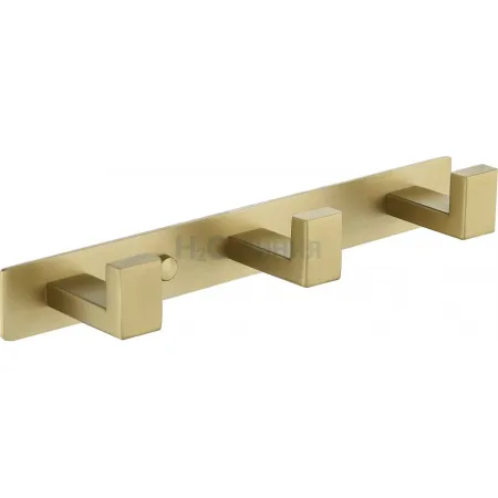 Полотенцедержатель на планке 3-й Grocenberg AC0013 (Матовое золото)