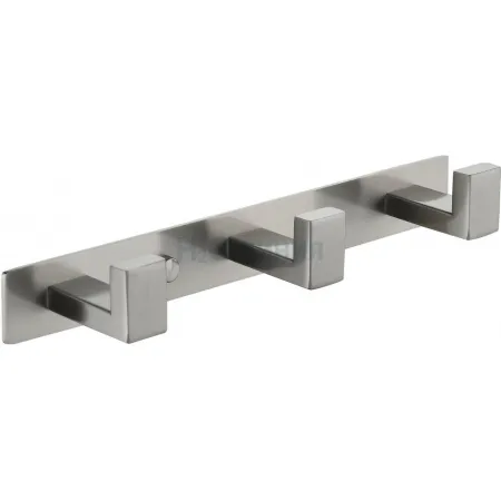 Полотенцедержатель на планке 3-й Grocenberg AC0013 (Никель)