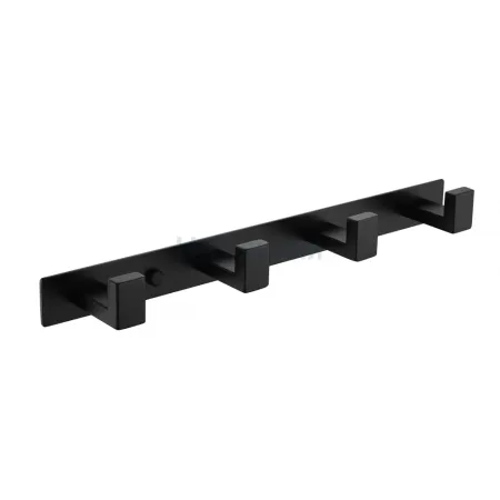 Полотенцедержатель на планке 4-й Grocenberg AC0014 (Черный матовый)