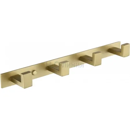 Полотенцедержатель на планке 4-й Grocenberg AC0014 (Матовое золото)