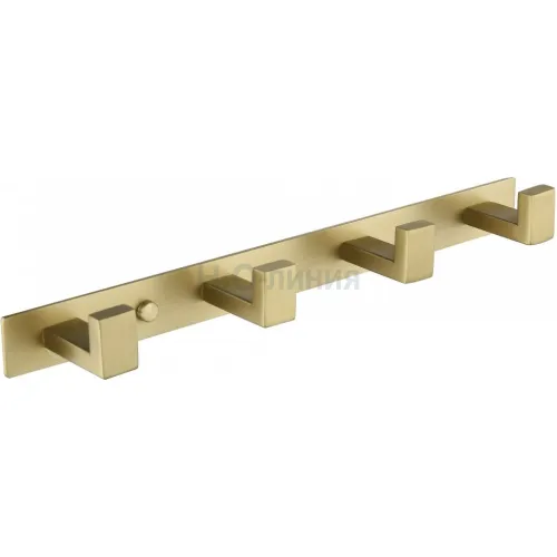 Полотенцедержатель на планке 4-й Grocenberg AC0014 (Матовое золото)