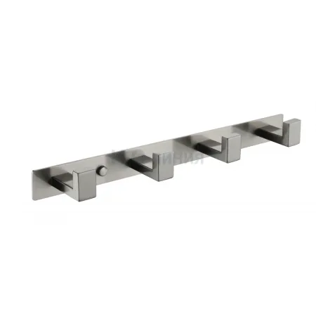 Полотенцедержатель на планке 4-й Grocenberg AC0014 (Никель)