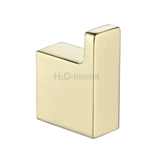 Крючок одинарный Grocenberg AC0017 (Золото глянец)