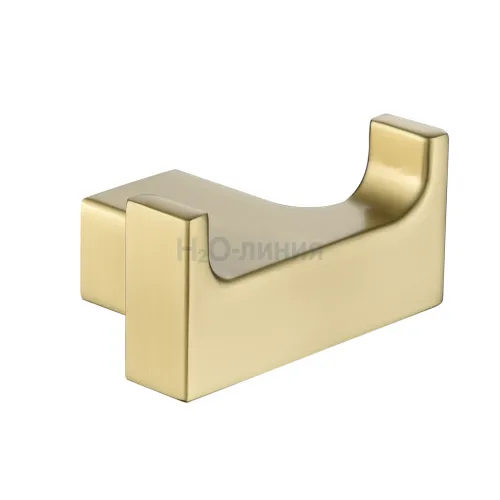 Крючок двойной Grocenberg AC0018 (Матовое золото)