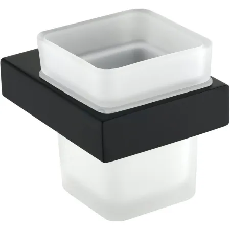 Настенный стакан одинарный Grocenberg AC0021 (Черный матовый)