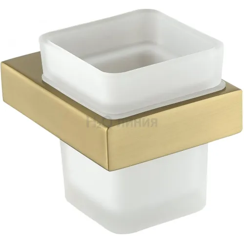 Настенный стакан одинарный Grocenberg AC0021 (Матовое золото)