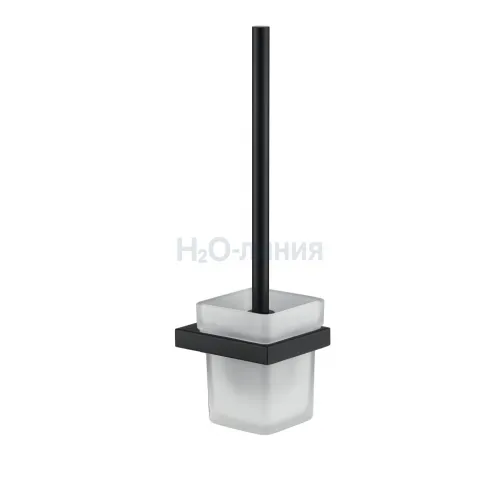 Настенный ёршик для унитаза Grocenberg AC0026 (Черный матовый)