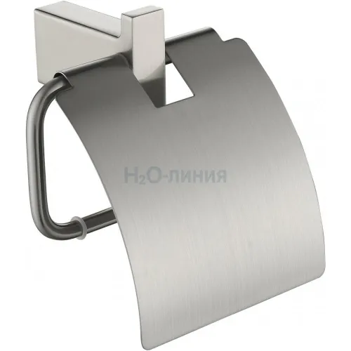 Настенный бумагодержатель с крышкой Grocenberg AC0029 (Никель)