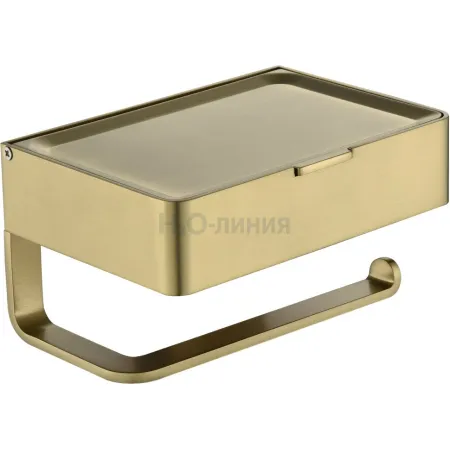 Настенный бумагодержатель плоский Grocenberg AC0050 (Матовое золото)