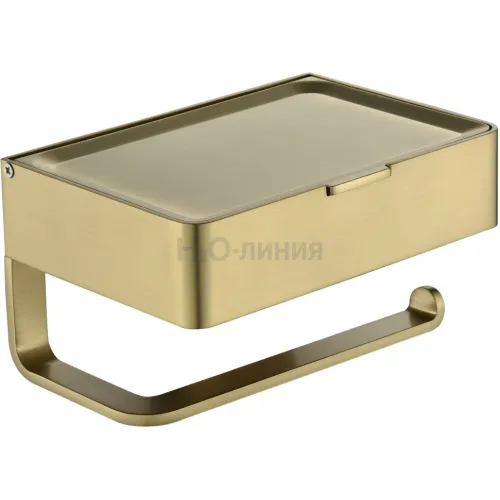 Настенный бумагодержатель плоский Grocenberg AC0050 (Матовое золото)
