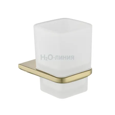 Настенный стакан одинарный Grocenberg AC0053 (Матовое золото)